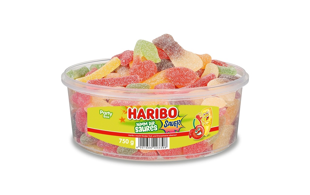 Haribo Bonbons gommeux Prends de l'acide Boîte 750 g