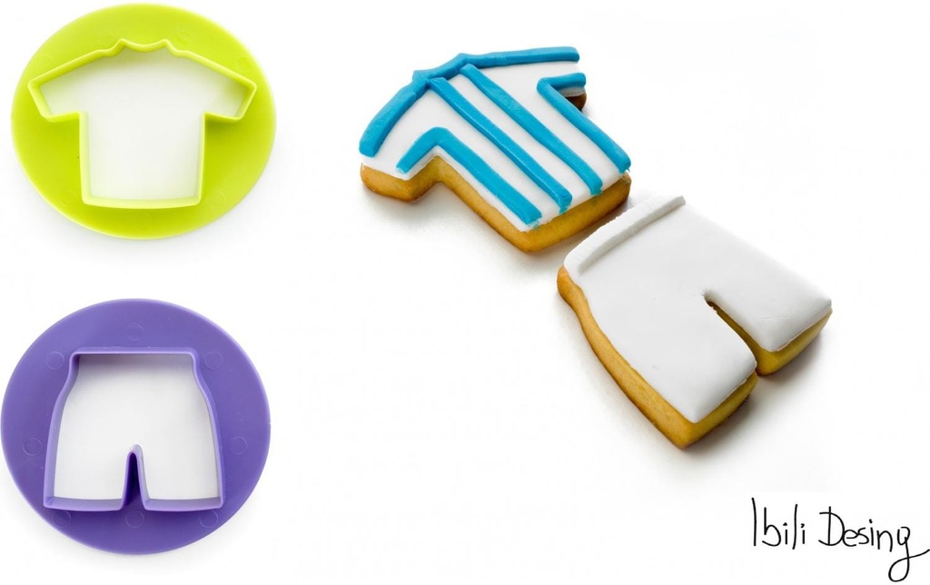 Ibili Emporte-pièce pour biscuits Football 6.5 + 5.5 cm