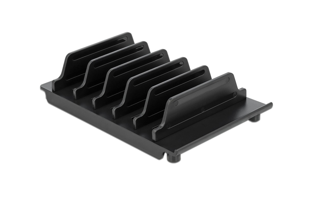 Delock Support pour 6 tablettes ou smartphones Noir