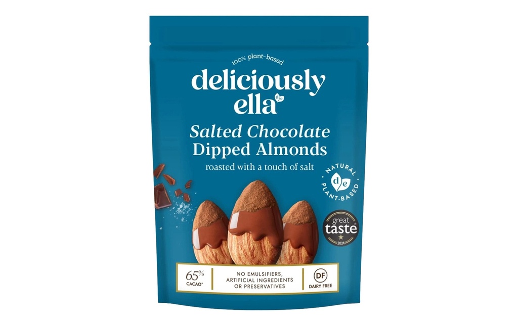Deliciously Ella Chocolate Dipped Almonds salted 81 g