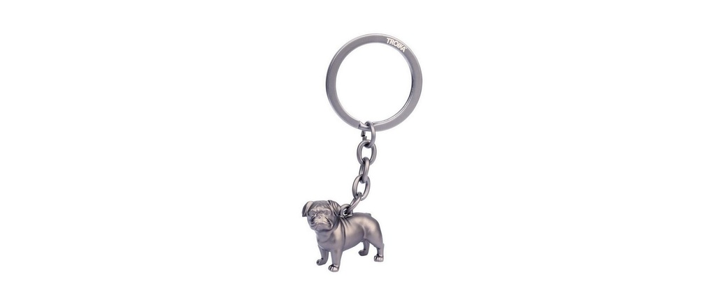 Troika Porte-clés Buddy chien Argent