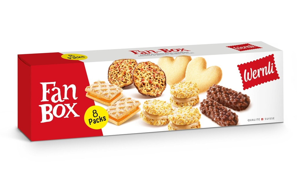 Wernli Petits gâteaux Spécialités Fanbox 900 g