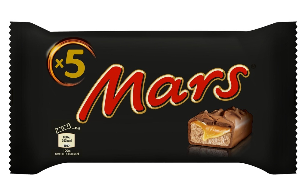 Mars Barres de chocolat Mars 5 x 45 g