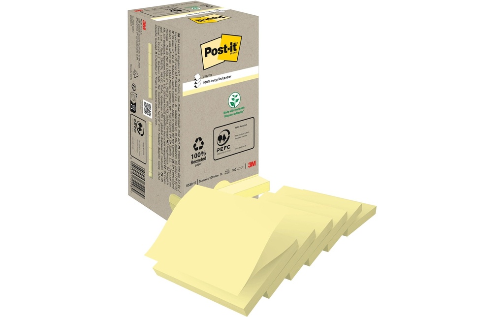 POST-IT Post-it Z-not.R330-1T recy.jau (16 pces)