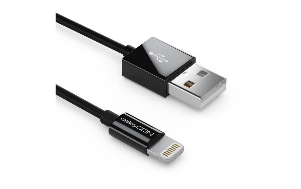 deleyCON Câble USB 2.0  USB-A - Lightning 1 m