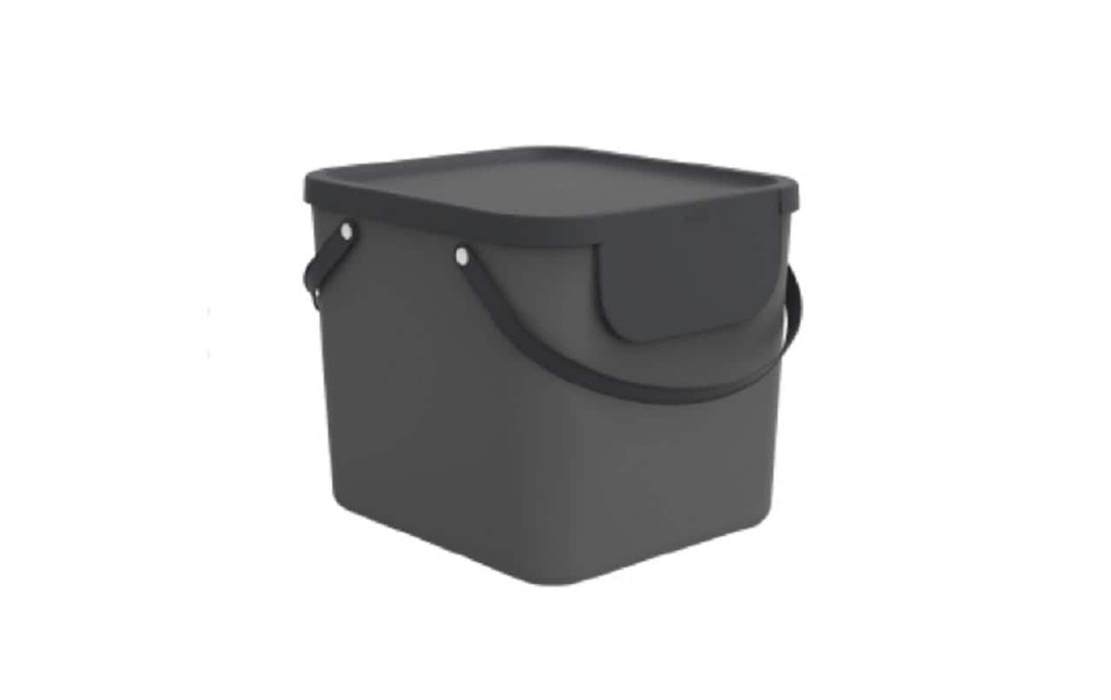 Rotho Corbeille à lessive Albula 40 l, Anthracite