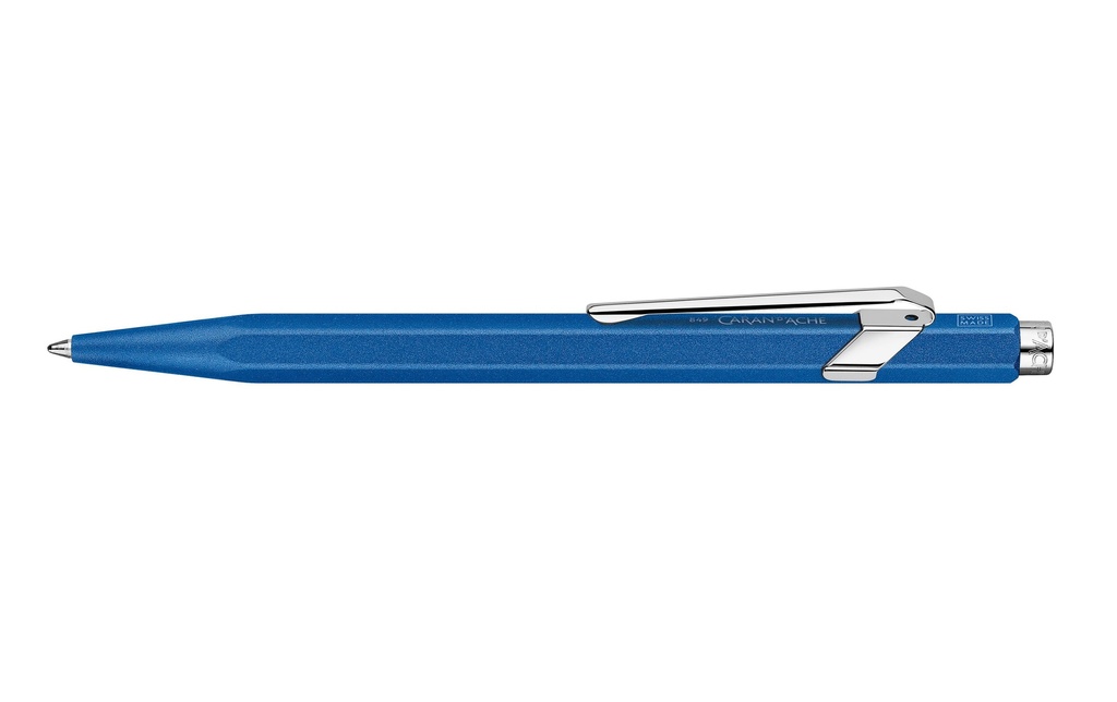 [110849635] CARAN D'ACHE Stylo 849 Colormat bleu av.ét.