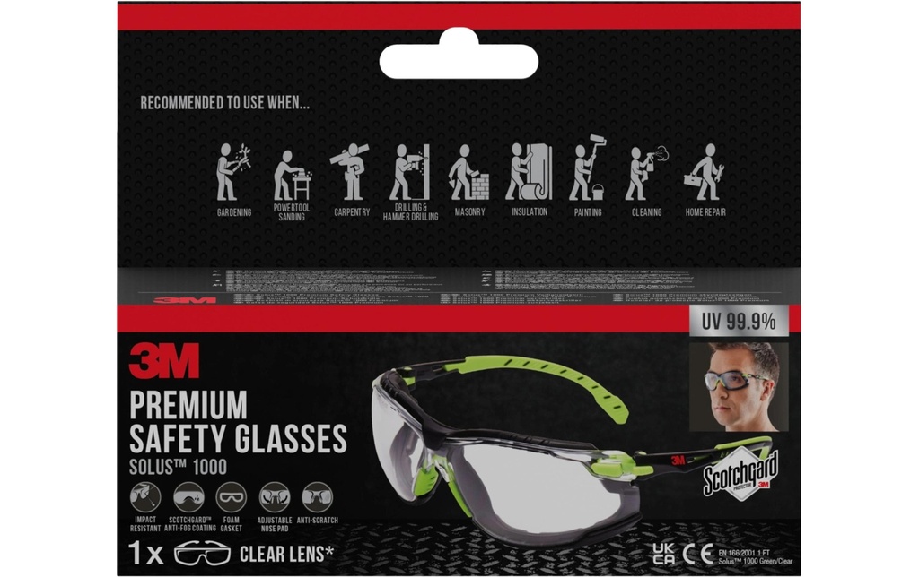 3M Lunettes sécu.Solus 1000 aétui