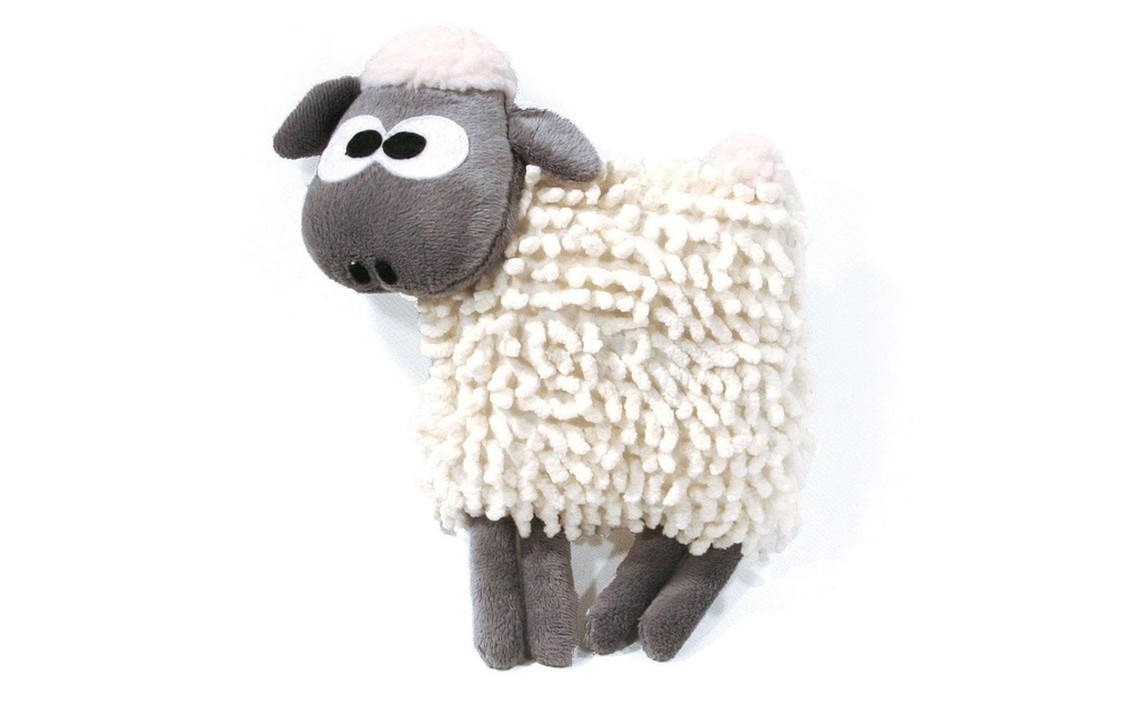 SwissPet Jouet pour chien Sheepy, 18 cm, blanc
