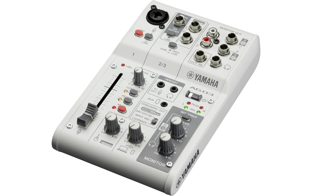 Yamaha Table de mixage AG03 MK2 - Blanc