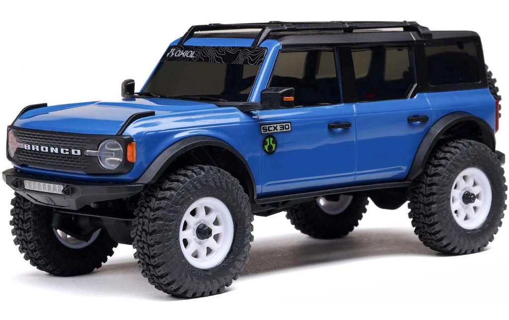 Axial Rock Crawler SCX30 Ford Bronco 1:30 RTR Bleu