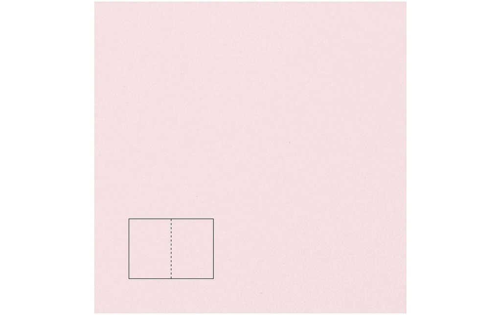 Rico Design Paper Poetry Essentials Carte à volet A6, rose