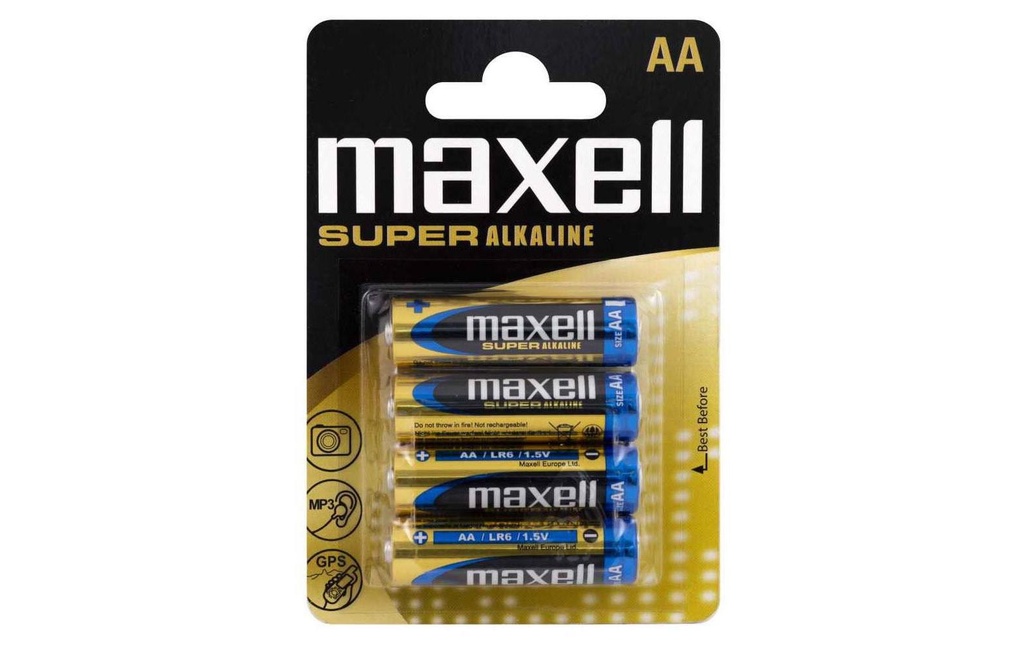 Maxell Europe LTD. Pile Super Alkaline AA , 4 Pièce/s