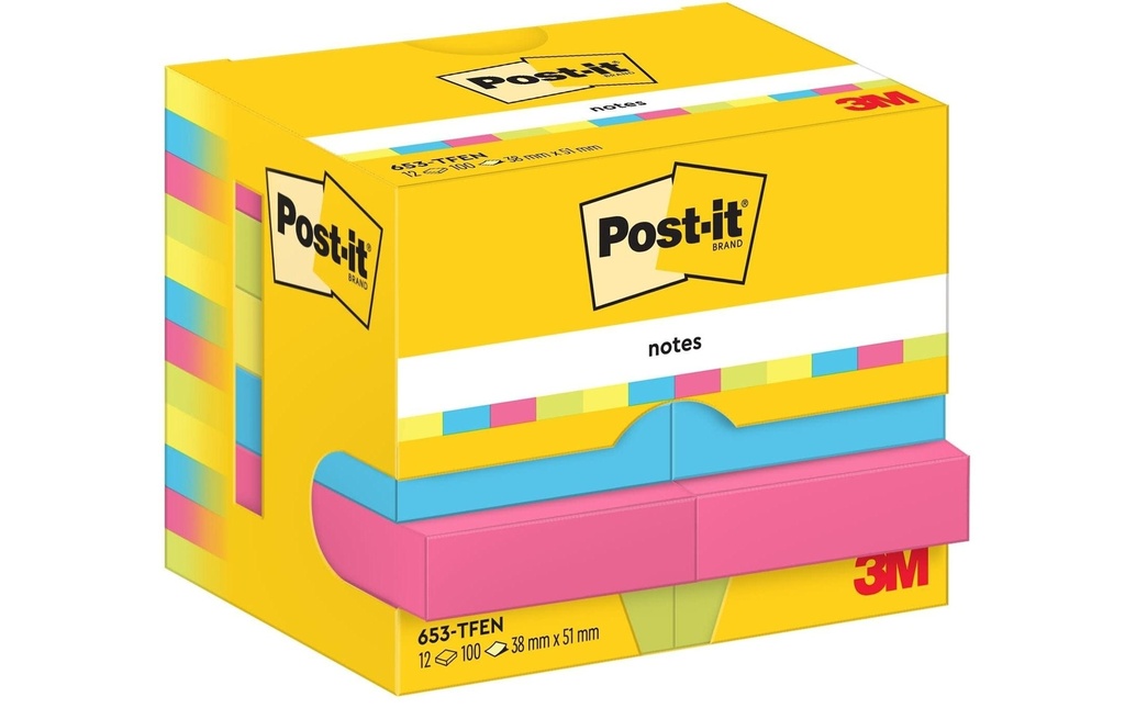 POST-IT Post-it bloc 653-TFEN Energ. (12 pces)