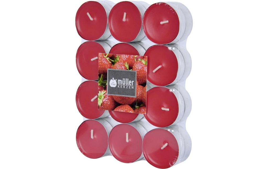 müller Kerzen Bougie parfumée Strawberry Love 24 pièces