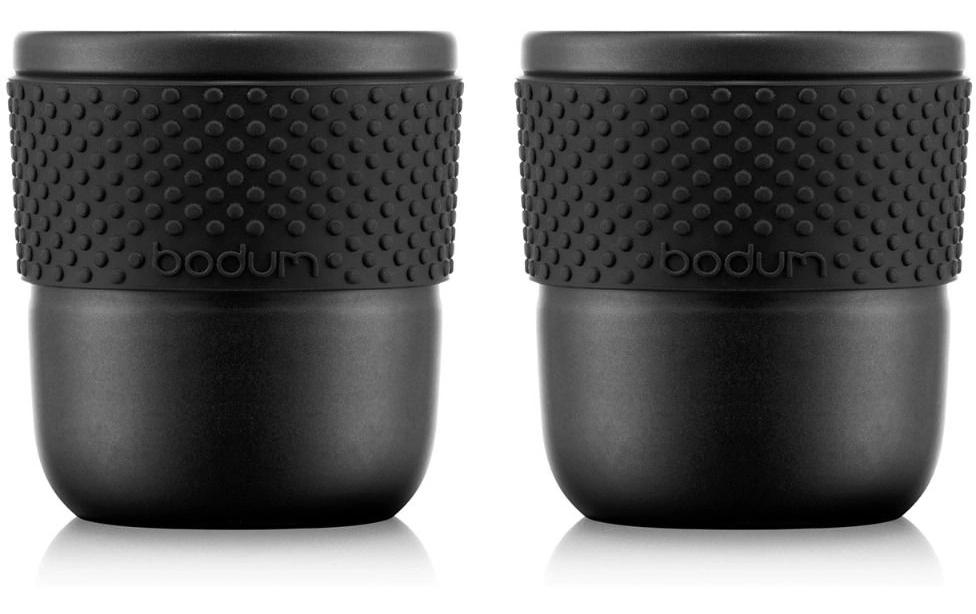 Bodum Tasse à thé Assam Set de 2 noir, 0.2 l