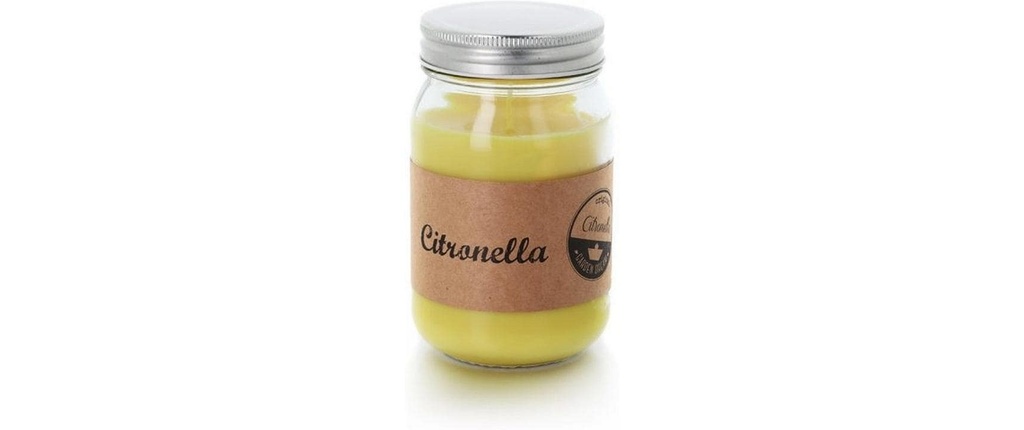 balthasar Bougie de jardin Citronella Jar Jaune