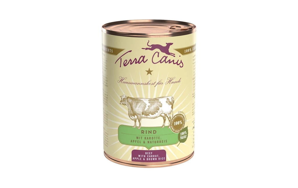 Terra Canis Alimentation humide Menu Classic Bœuf, 400 g