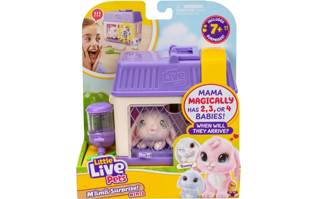 moose Little Live Pets Mini Mama Surprise Mini set de jeu Lapin