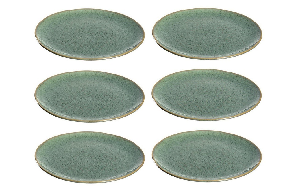 LEONARDO Assiette non décorative Matera Ø 27 cm, 6 Pièce/s, Vert