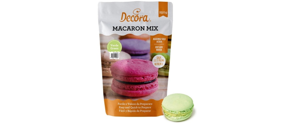 Decora Mélange pour macaron vert 250 g