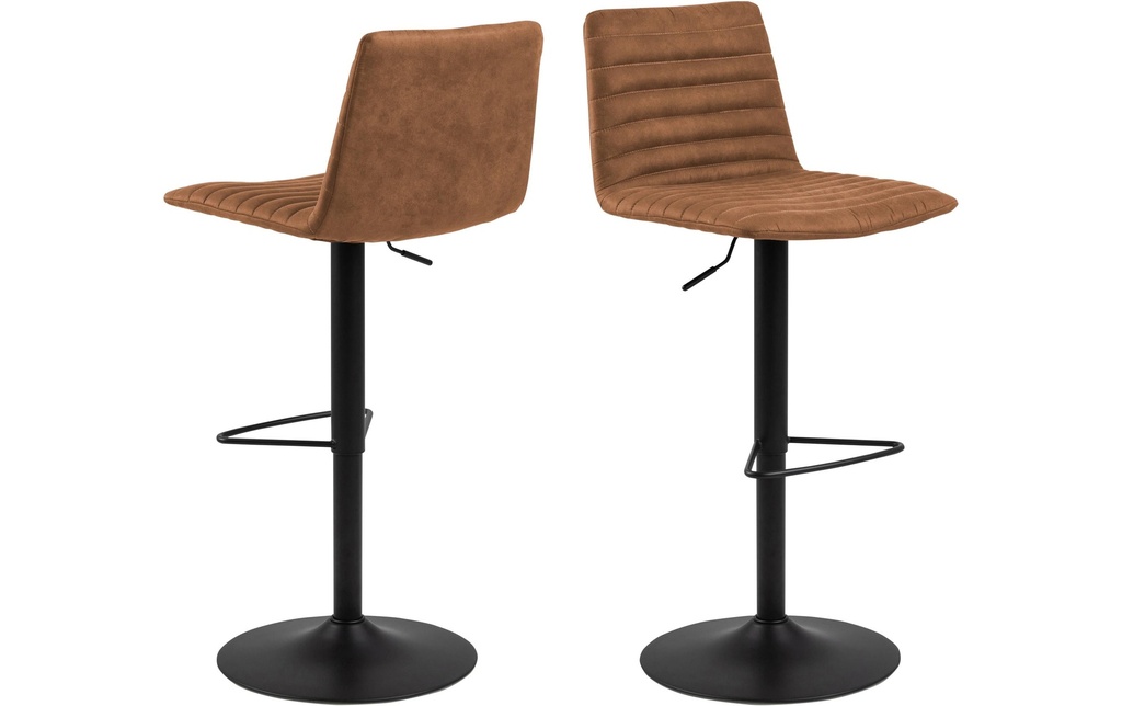 AC Design Tabouret de bar Kimmy, 2 pièces, 50 x 110.5 cm, Camel
