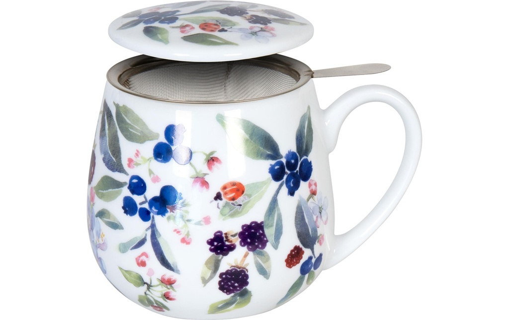 Könitz Tasse à thé Fruity Tea Berry 420 ml , 1 Pièce/s, Multicolore