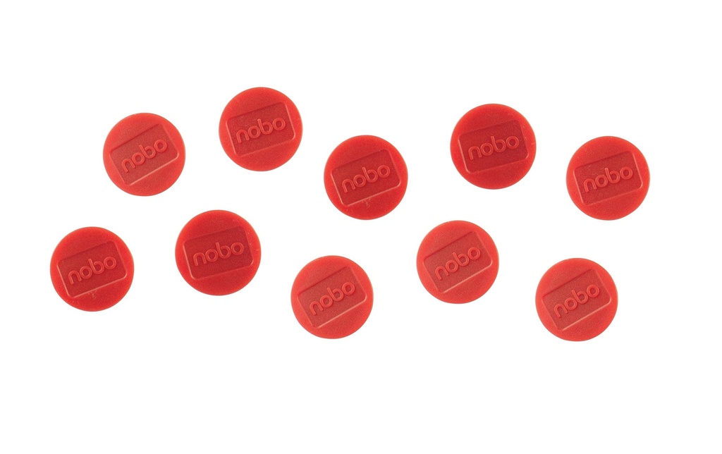 Nobo Aimant Ø 3.8 cm 10 Pièce/s, Rouge