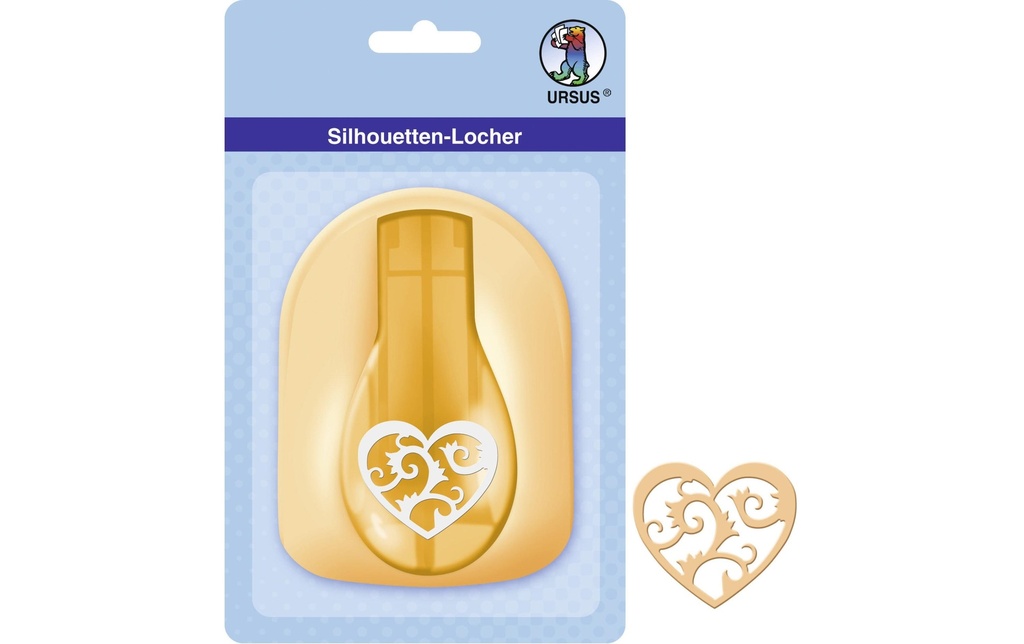 URSUS Estampeur de silhouette Coeurs Folklore, 45 mm