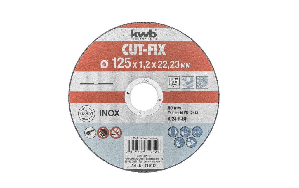 kwb Disque à trancher CUT-FIX Métal Ø 125 mm