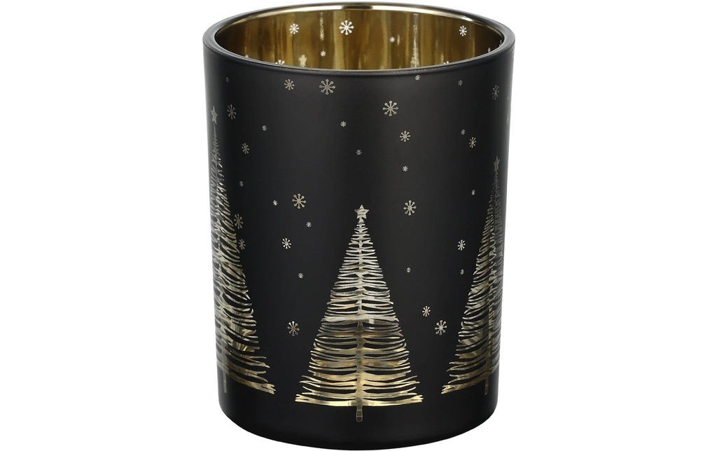 EGLO Photophore de Noël Lukut Ø 10 cm, Doré/Noir