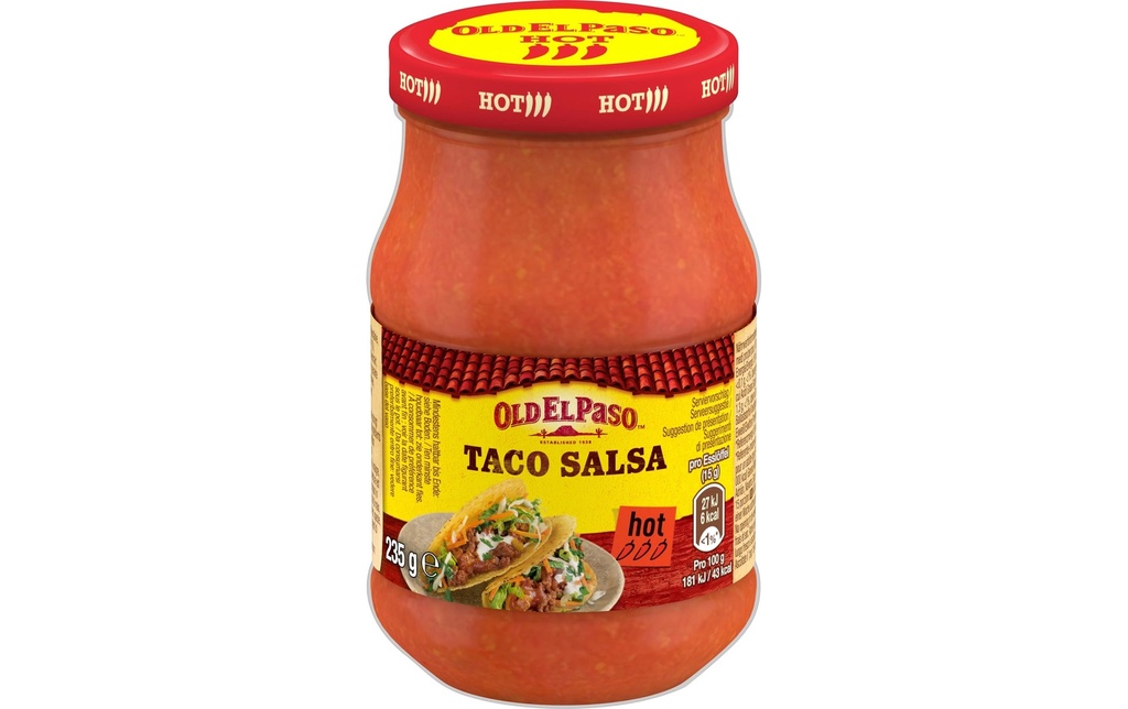 Old El Paso Hot Taco Salsa 235 g
