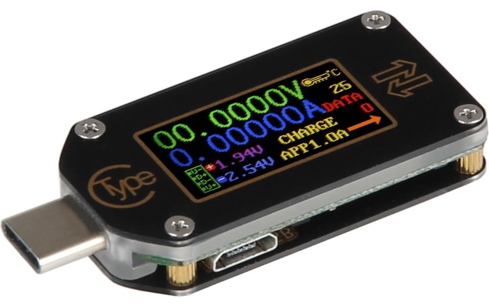 jOY-iT Voltmètre/ampéromètre USB-C TC66C