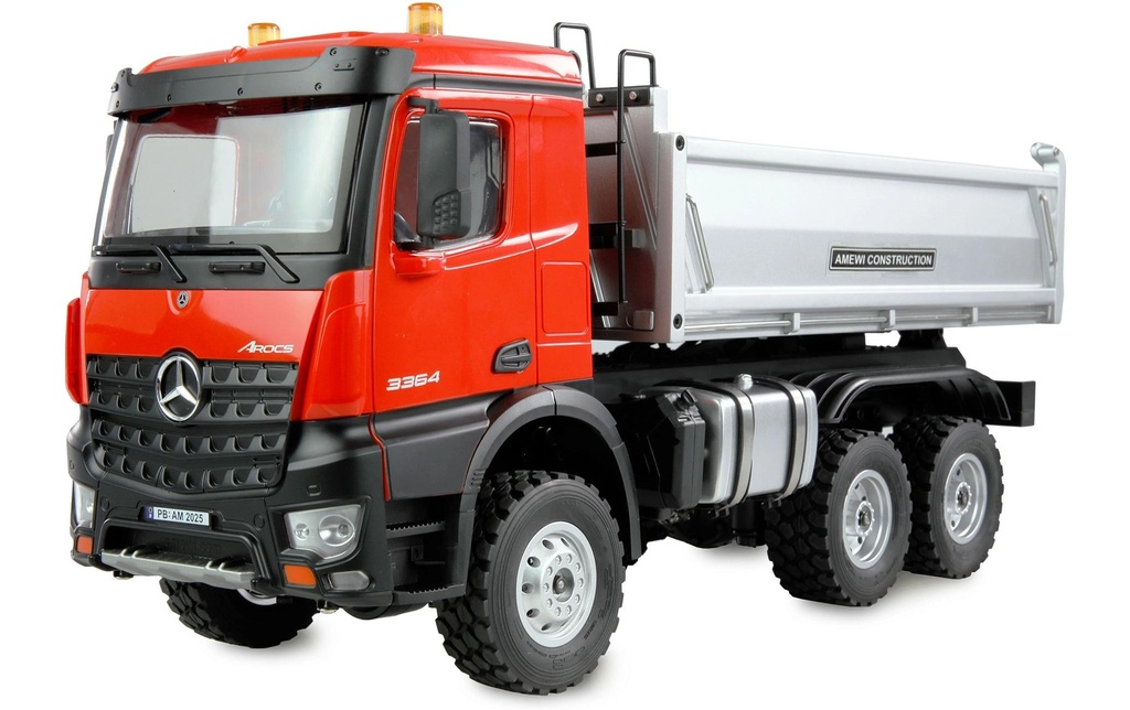 Amewi Camion-benne Mercedes-Benz Arocs Benne 6 x 6, rouge 1:14 RTR