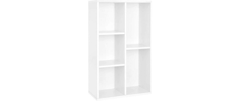 VASAGLE Étagère 5 étagères 50 x 80 cm, Blanc