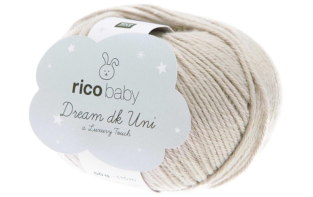 Rico Design Laine Baby Dream Uni dk 50 g, Gris argent