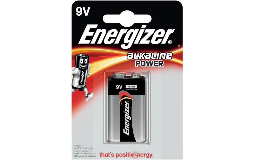 Energizer Pile Alkaline Power 9 V E-Block , 1 Pièce/s