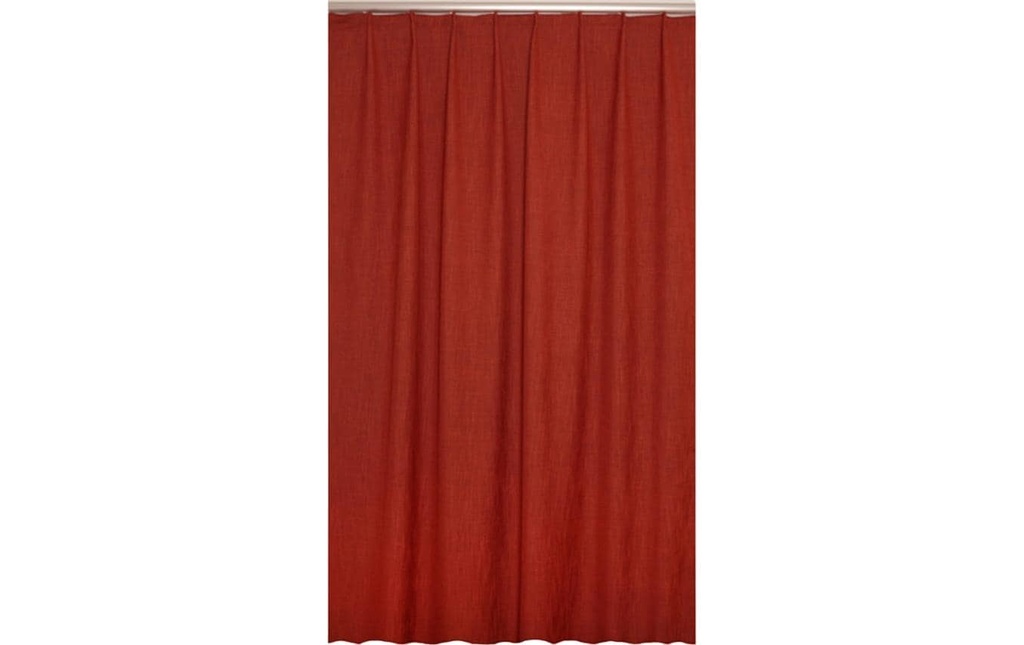 Hubatka Rideau décoratif avec ruban à plis Quirin 140 cm x 240 cm, Cuivre