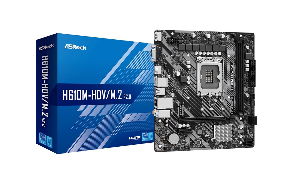 ASRock Carte mère H610M-HDV/M.2 R2.0