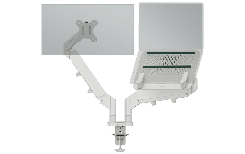 Leitz Workplace Supports de table Ergo Dual Bras du moniteur double