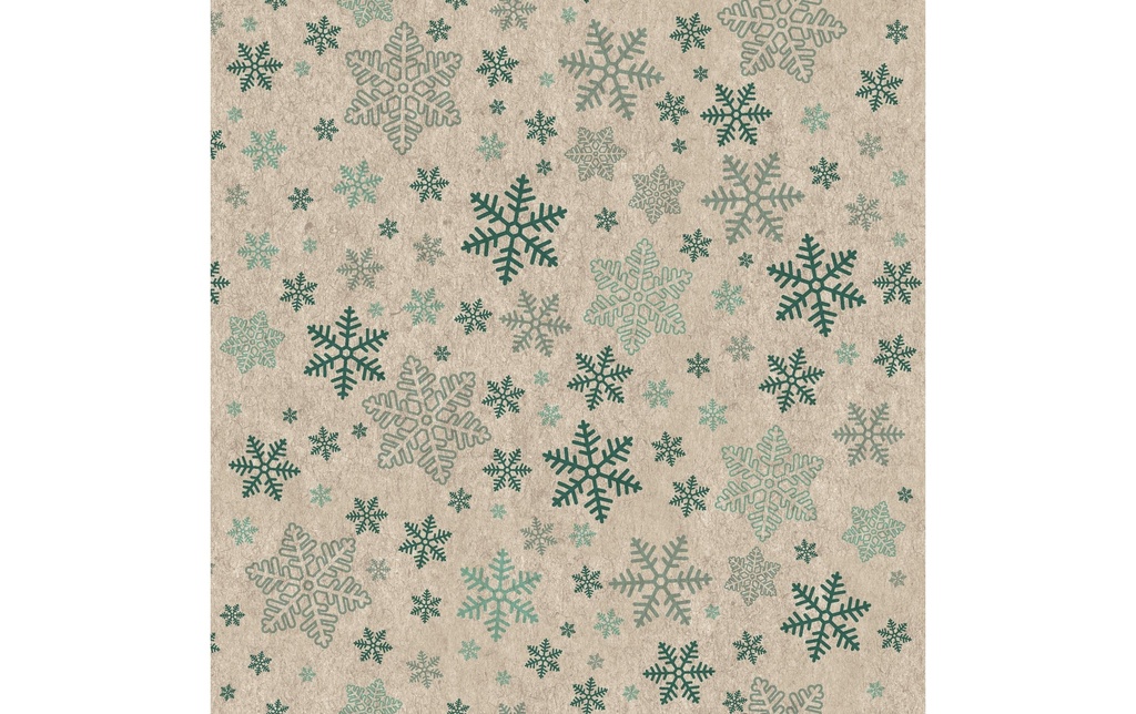 Paper + Design Serviettes en papier Snowflakes 33 cm x 33 cm, 25 Pièce/s
