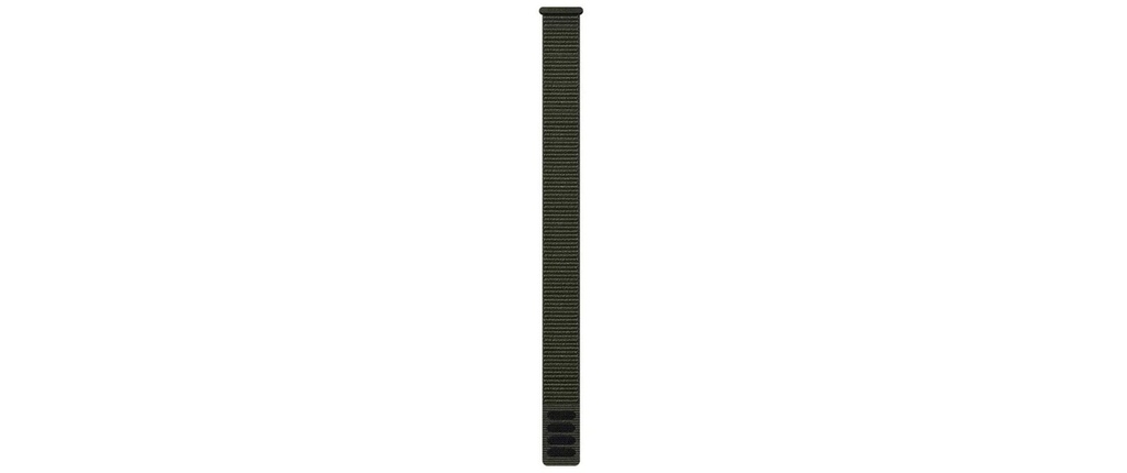 GARMIN Bracelet Ultrafit 22 mm, Noir/Vert foncé