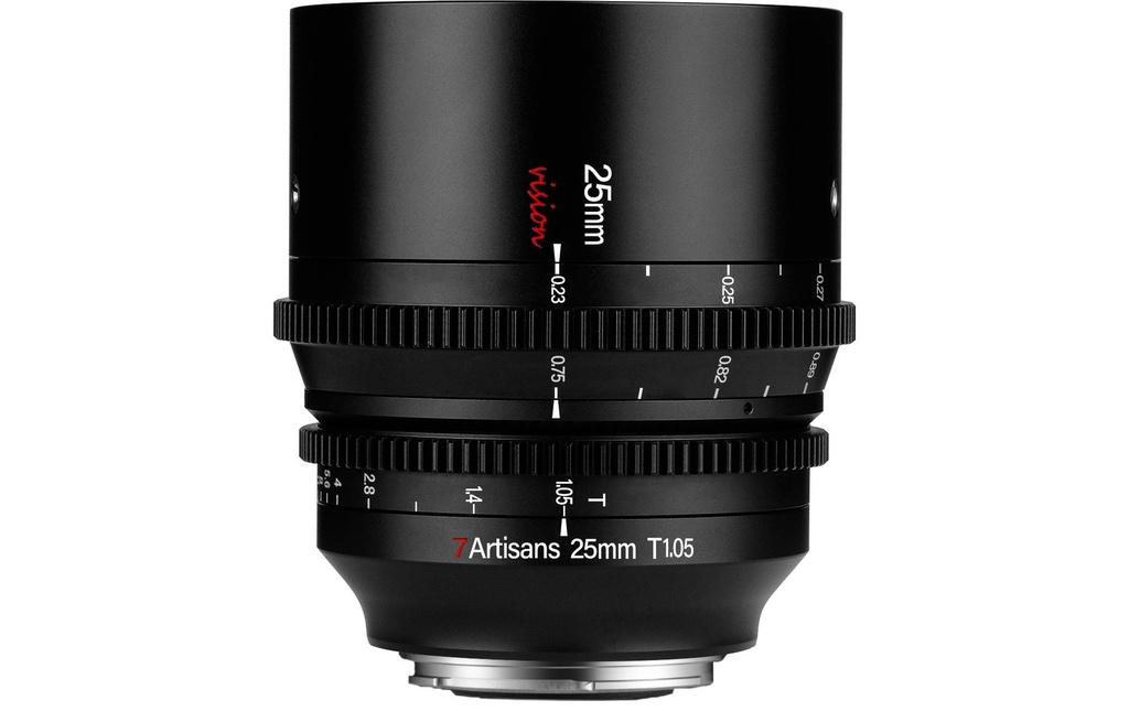 7Artisans Longueur focale fixe 25mm T1.05 – Fujifilm X-Mount