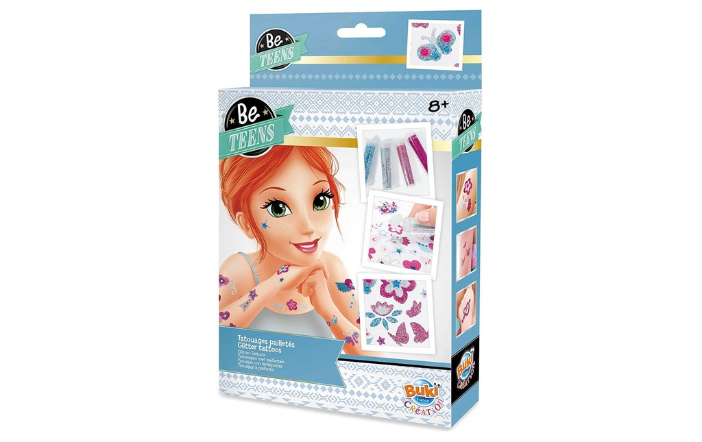 Buki Kits de tatouage Be Teens scintiller