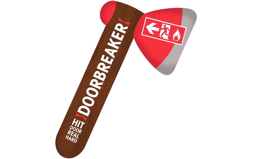 Folat Accessoires gonflable Hache de pompier Rouge/Brun