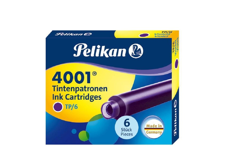 PELIKAN Cartouches 4001 violet (6 pces)
