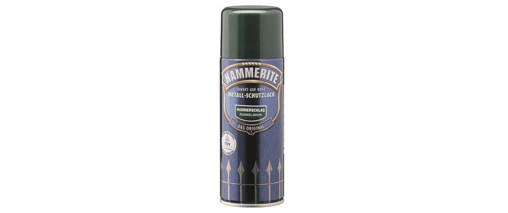 Hammerite Vernis de protection pour métal HS Vert foncé, 400 ml