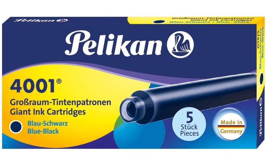 PELIKAN Cartou.d'encre grand 4001 bl-n (5 pces)