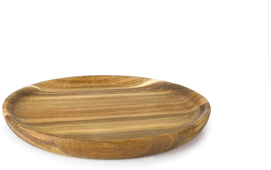 Ibili Assiette en bois Madera 28 cm 1 Pièce/s, Brun