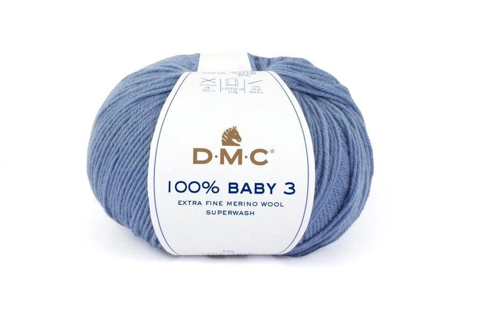 DMC Laine 100% bébé 3 Gris bleu